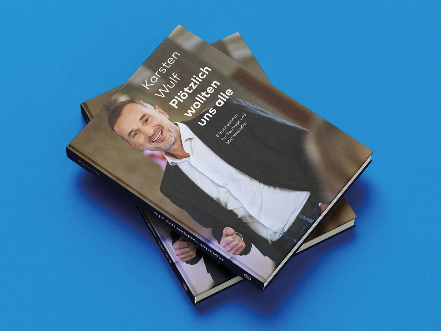 Modernes Buchcover mit Porträt und Titelgestaltung. Ideal für Branding, Corporate Publishing und strategische Kommunikation für Marken.