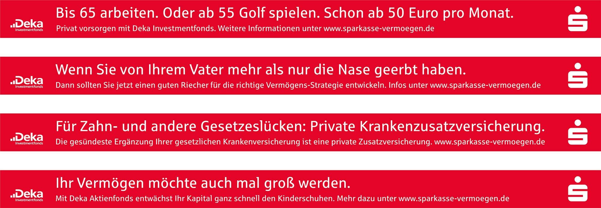 Anzeigenmotive Sparkasse