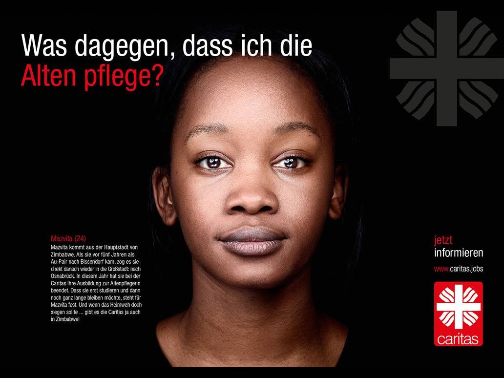 Caritas Employer Branding Werbemotiv – S/O/G Werbeagentur Osnabrück