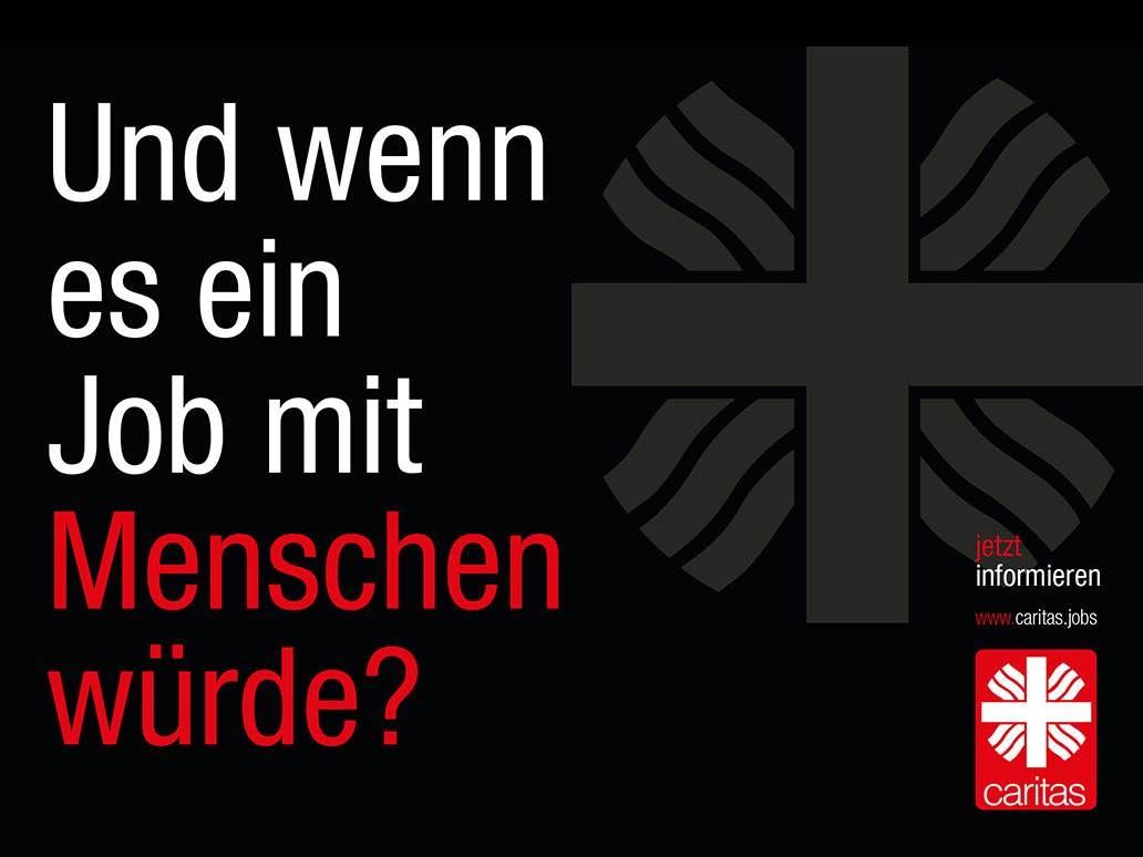 Caritas Werbekampagne Motiv – S/O/G Werbeagentur für Employer Branding
