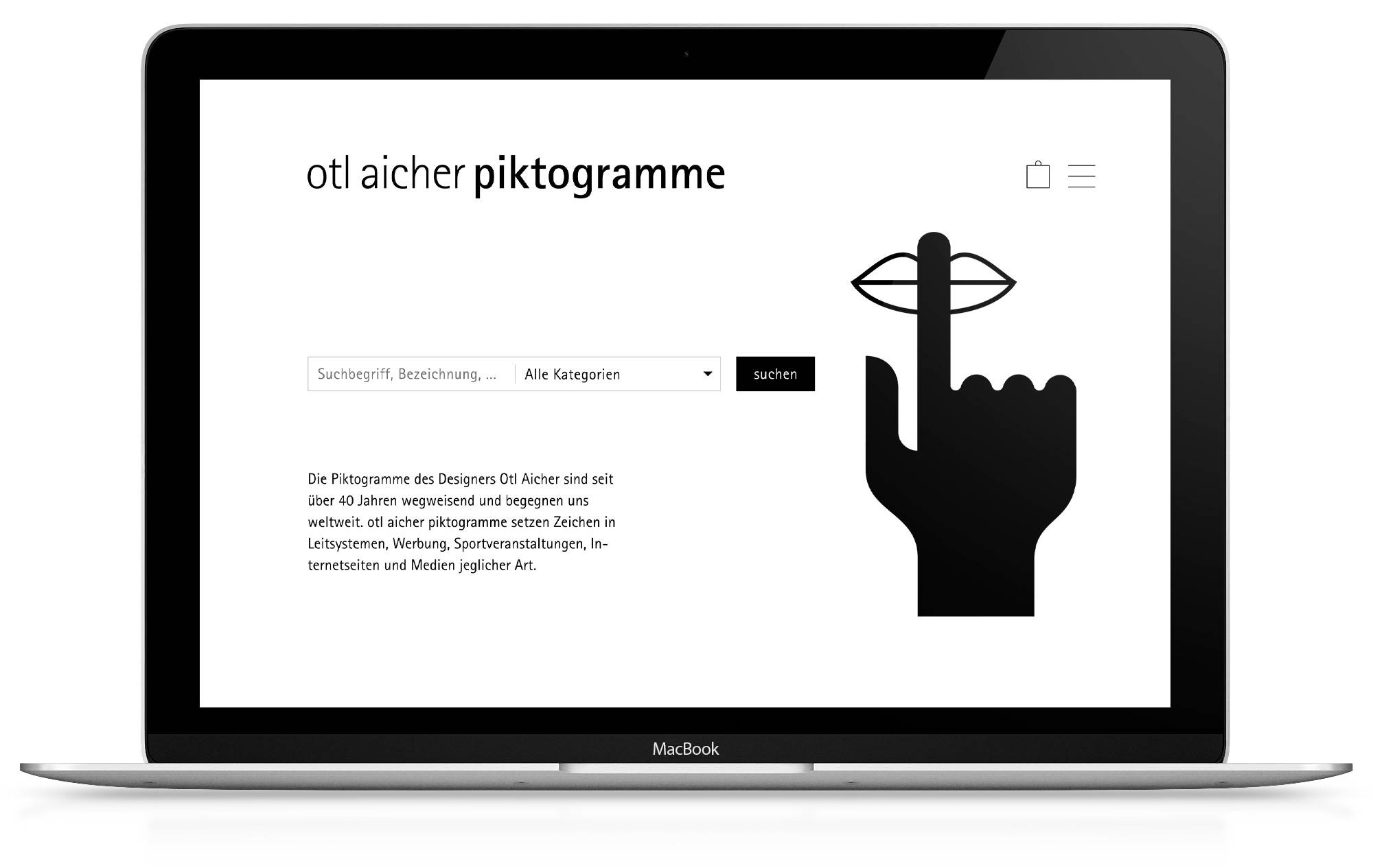 otl aicher Piktogramme Website